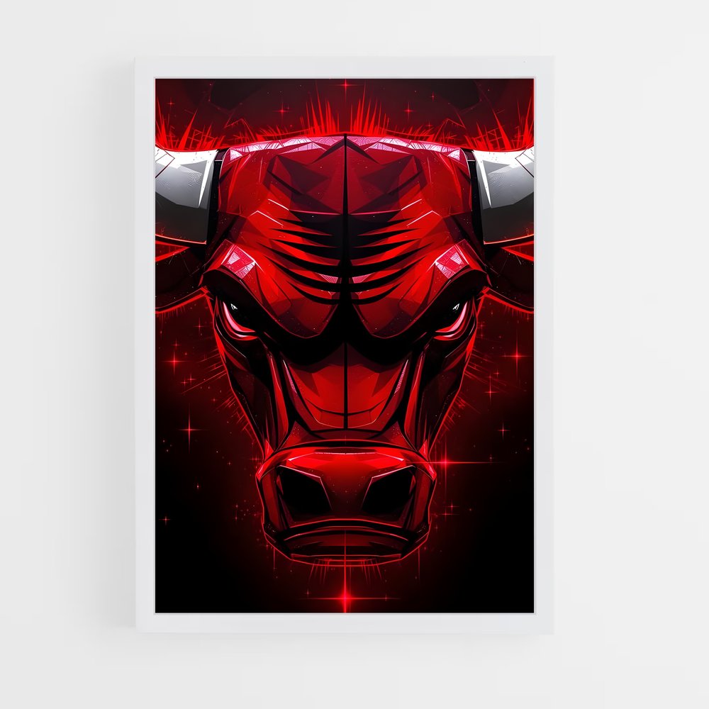 Poster Bulls en Fureur – affiche Basketball (vue 3)